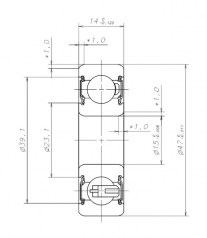 Подшипник Генераторные подшипники Подшипник B15-86AT1XDDG3 W-G01 по выгодным ценам Запорожье